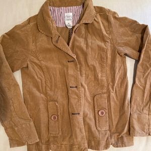 Talbots Kids Girl's Brown Corduroy Jacket, Girl's Size 16